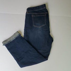 Torrid Crop Boyfriend Vintage Stretch Jeans, Size 14